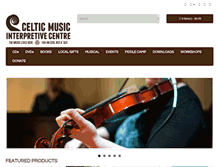 Tablet Screenshot of celticmusiccentre.ca